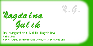 magdolna gulik business card